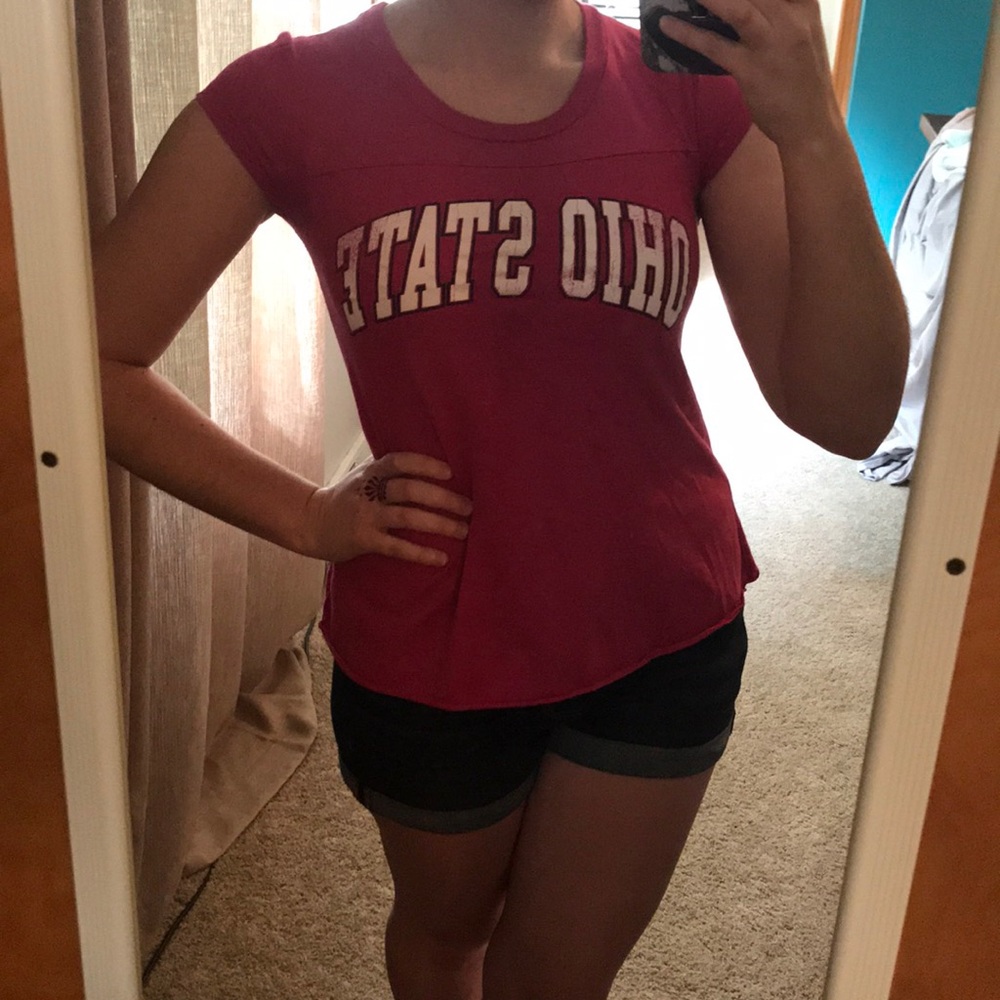 SALE Pink Ohio State t-shirt Jrs Small